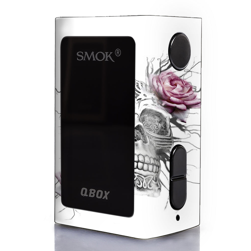 Skins Decals for Smok QBox 50W Kit Vape / Roses in Skull itsaskin.com Skins Decals for Smok QBox 50W Kit Vape / Roses in Skull itsaskin.com