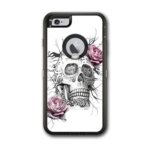  Roses In Skull Otterbox Defender iPhone 6 PLUS Skin