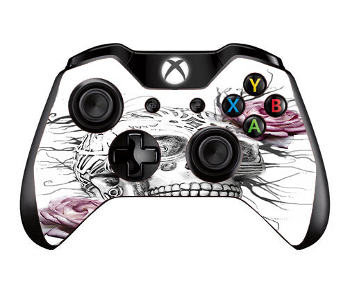  Roses In Skull Microsoft Xbox One Controller Skin
