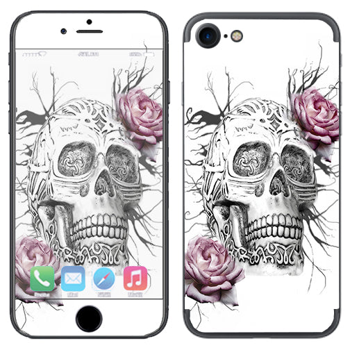  Roses In Skull Apple iPhone 7 or iPhone 8 Skin