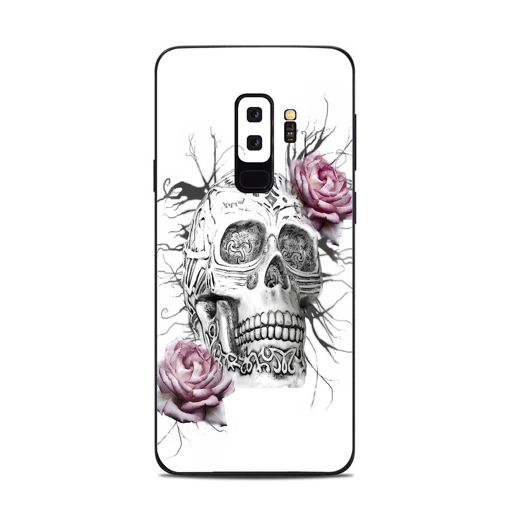  Roses In Skull Samsung Galaxy S9 Plus Skin