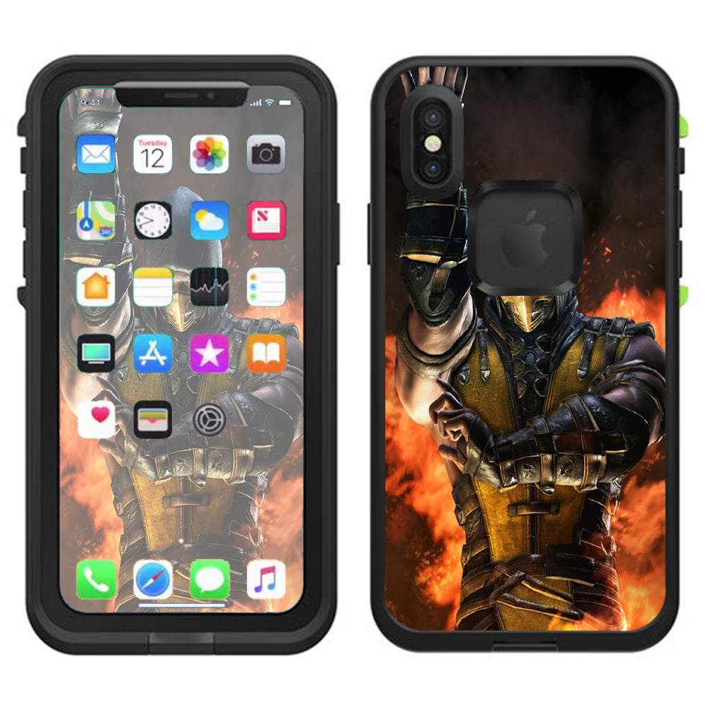  Scorpion Fighter Lifeproof Fre Case iPhone X Skin