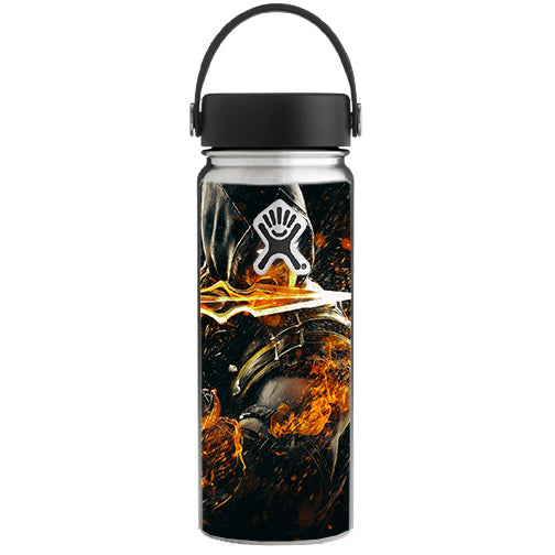  Scorpion With Flaming Sword Hydroflask 18oz Wide Mouth Skin