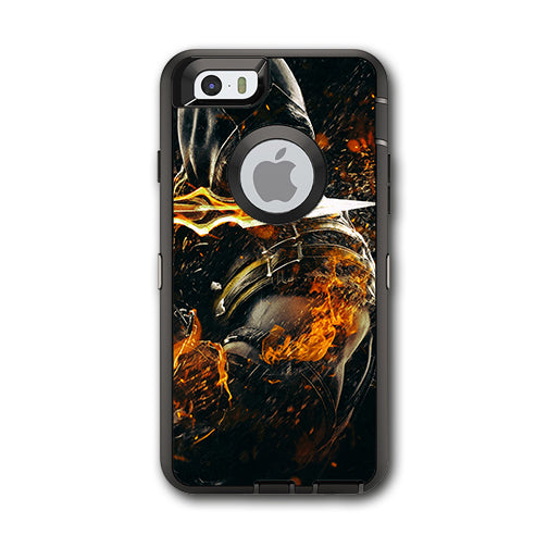  Scorpion With Flaming Sword Otterbox Defender iPhone 6 Skin