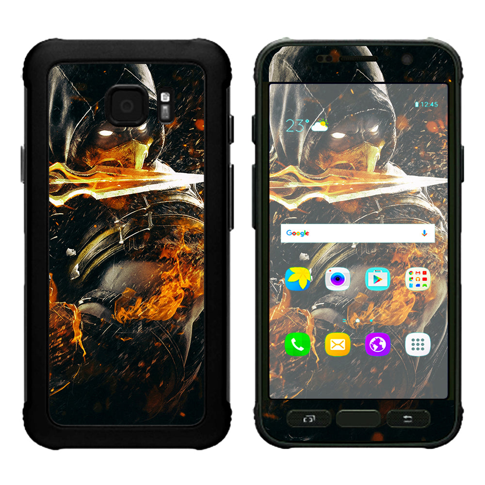  Scorpion With Flaming Sword Samsung Galaxy S7 Active Skin