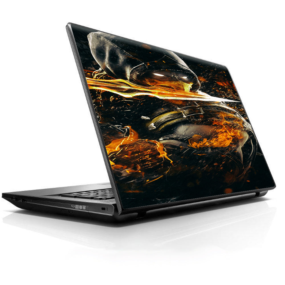  Scorpion With Flaming Sword Universal 13 to 16 inch wide laptop Skin