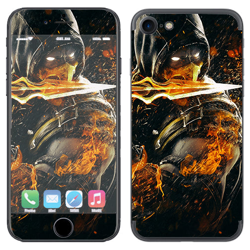  Scorpion With Flaming Sword Apple iPhone 7 or iPhone 8 Skin