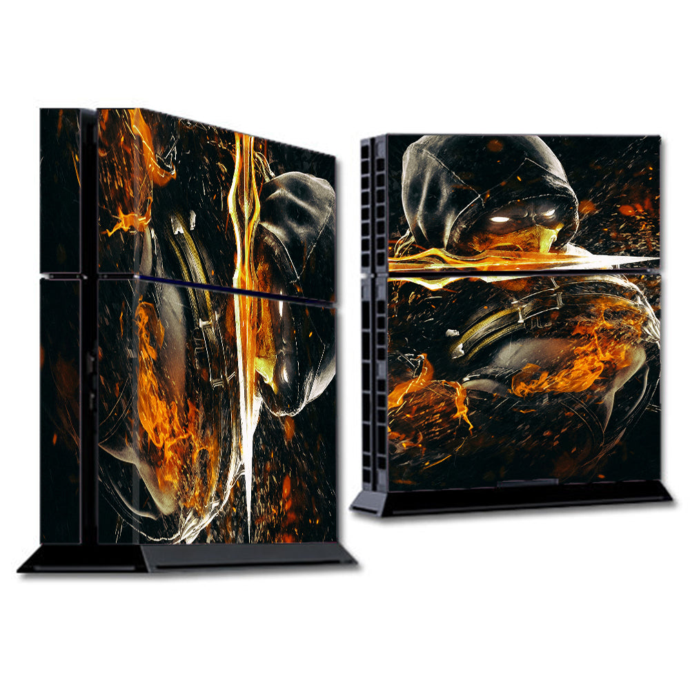  Scorpion With Flaming Sword Sony Playstation PS4 Skin