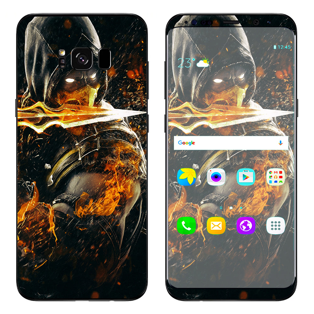  Scorpion With Flaming Sword Samsung Galaxy S8 Plus Skin