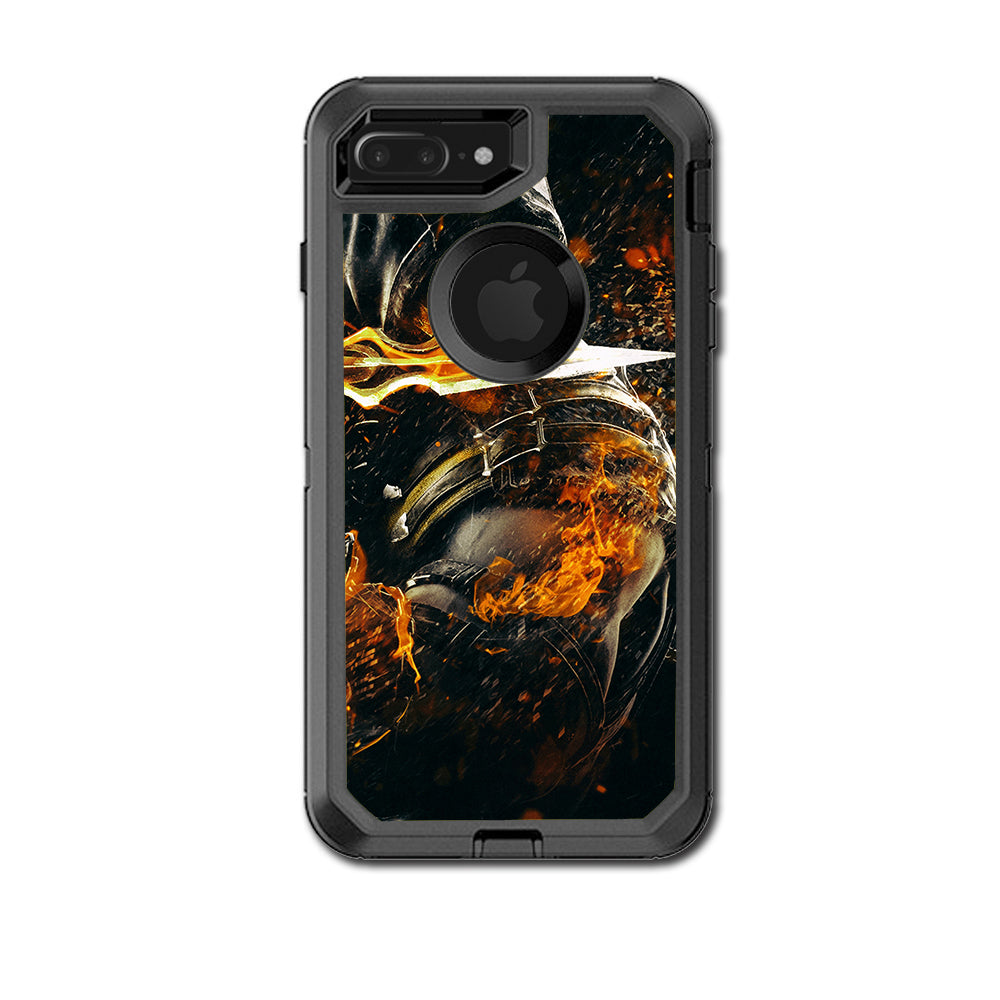  Scorpion With Flaming Sword Otterbox Defender iPhone 7+ Plus or iPhone 8+ Plus Skin