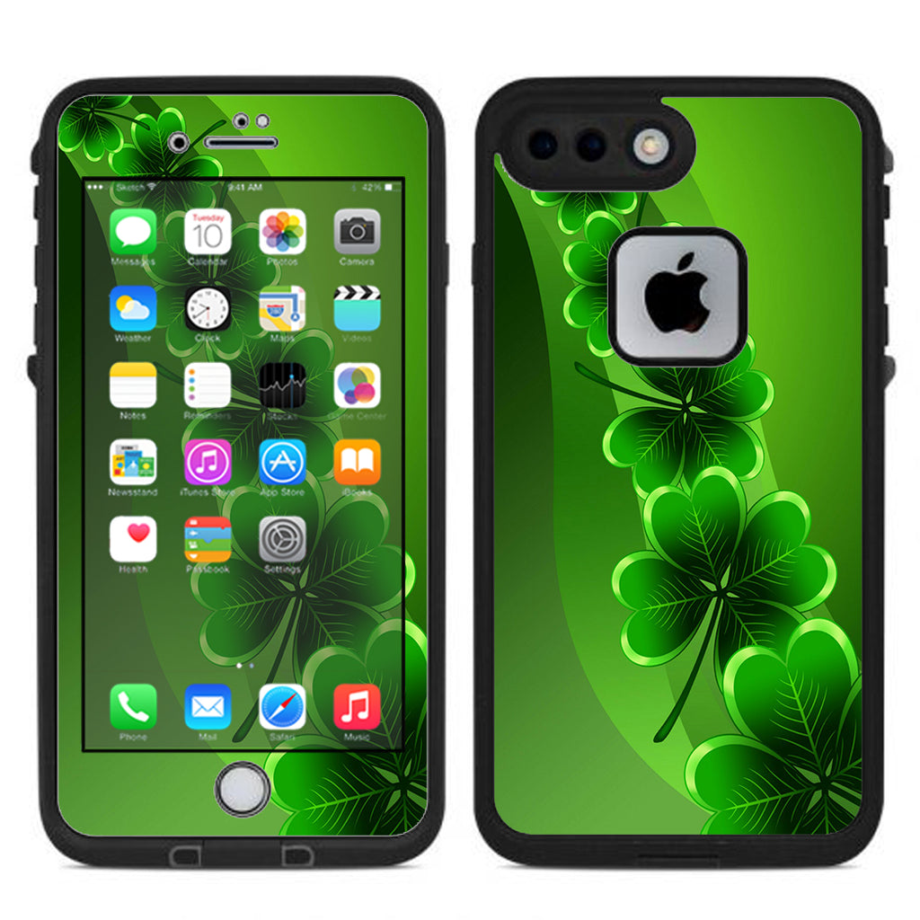  Shamrocks, Glowing Green Lifeproof Fre iPhone 7 Plus or iPhone 8 Plus Skin