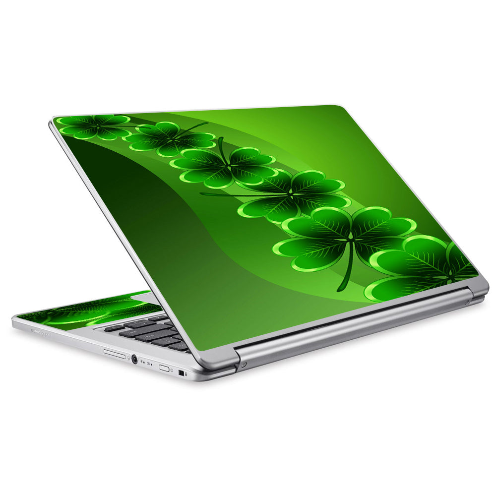 Shamrocks, Glowing Green Acer Chromebook R13 Skin