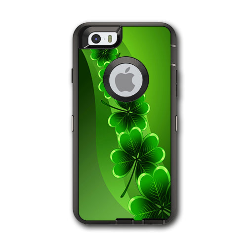  Shamrocks, Glowing Green Otterbox Defender iPhone 6 Skin