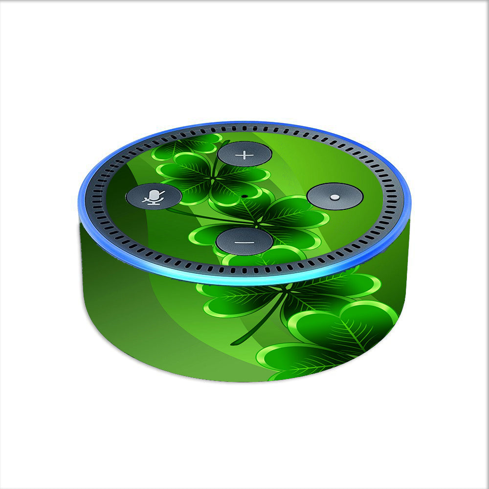  Shamrocks, Glowing Green Amazon Echo Dot 2nd Gen Skin