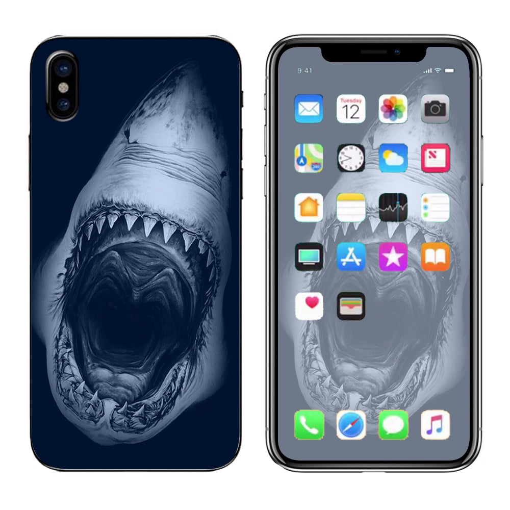  Shark Attack Apple iPhone X Skin