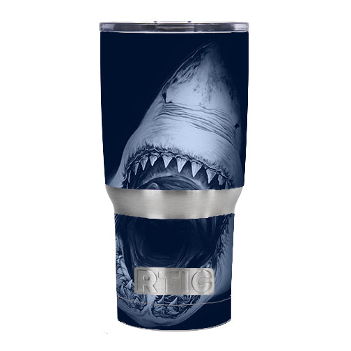  Shark Attack RTIC 20oz Tumbler Skin