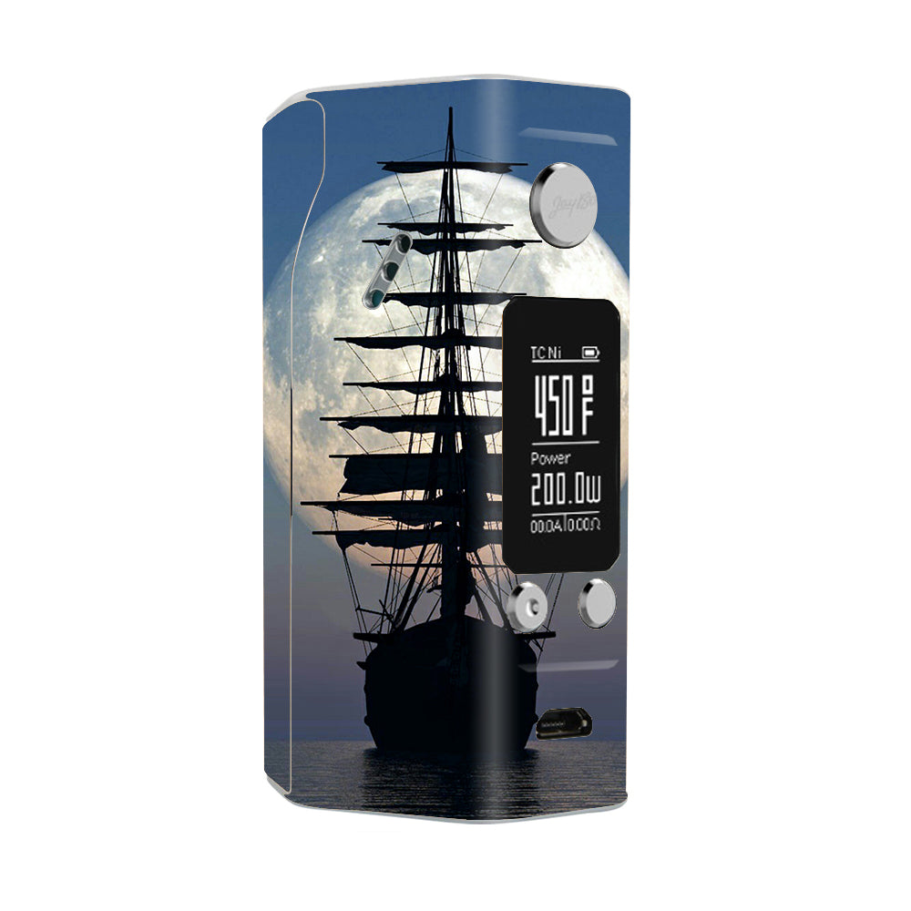  Tall Sailboat, Ship In Full Moon Wismec Reuleaux RX200S Skin