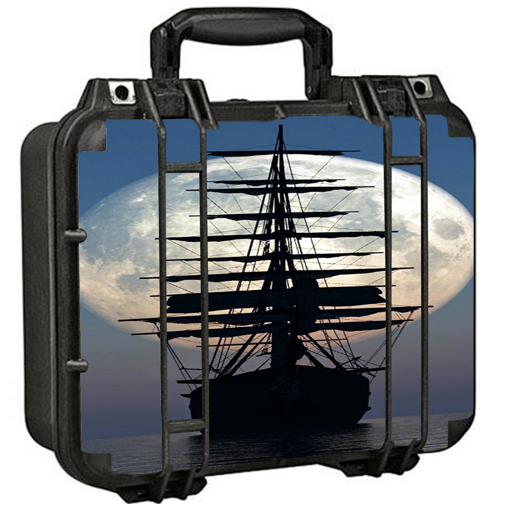  Tall Sailboat, Ship In Full Moon Pelican Case 1400 Skin