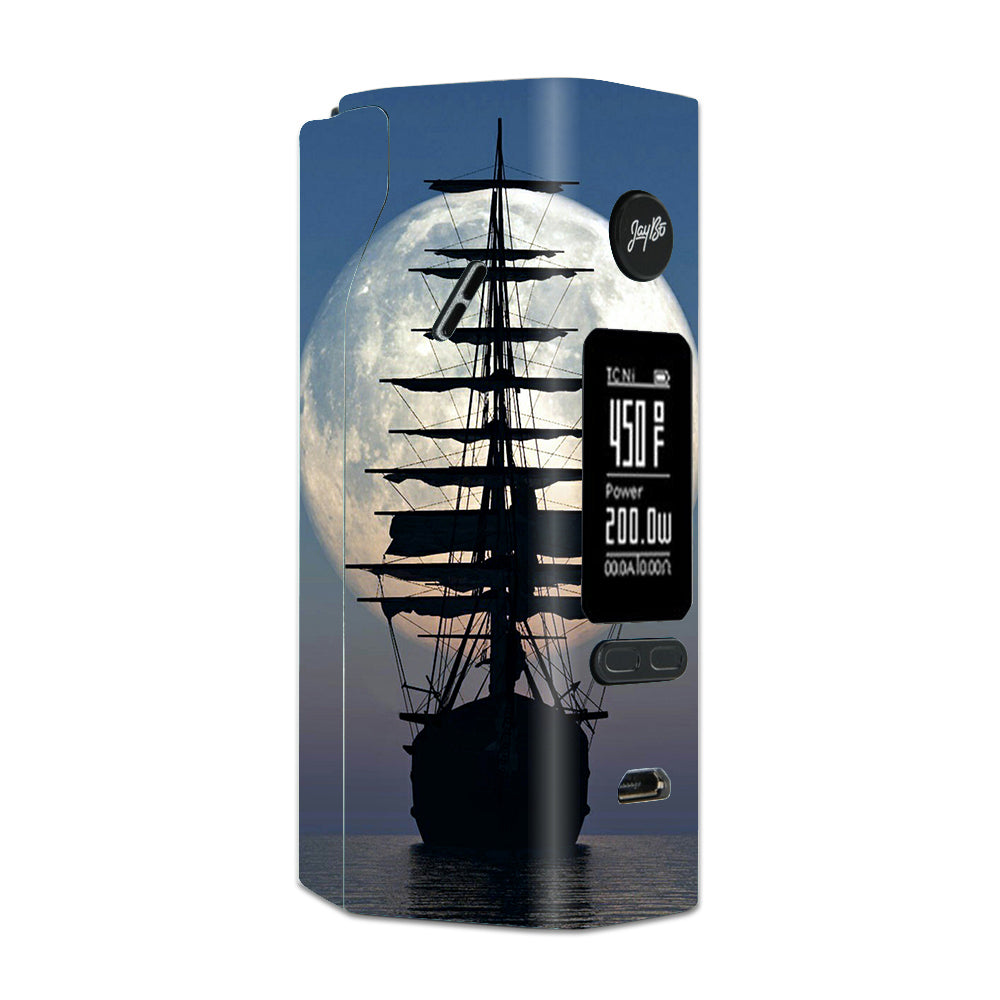  Tall Sailboat, Ship In Full Moon Wismec Reuleaux RX 2/3 combo kit Skin