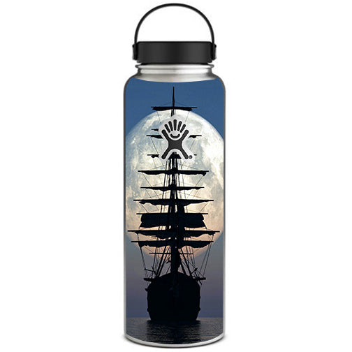  Tall Sailboat, Ship In Full Moon Hydroflask 40oz Wide Mouth Skin