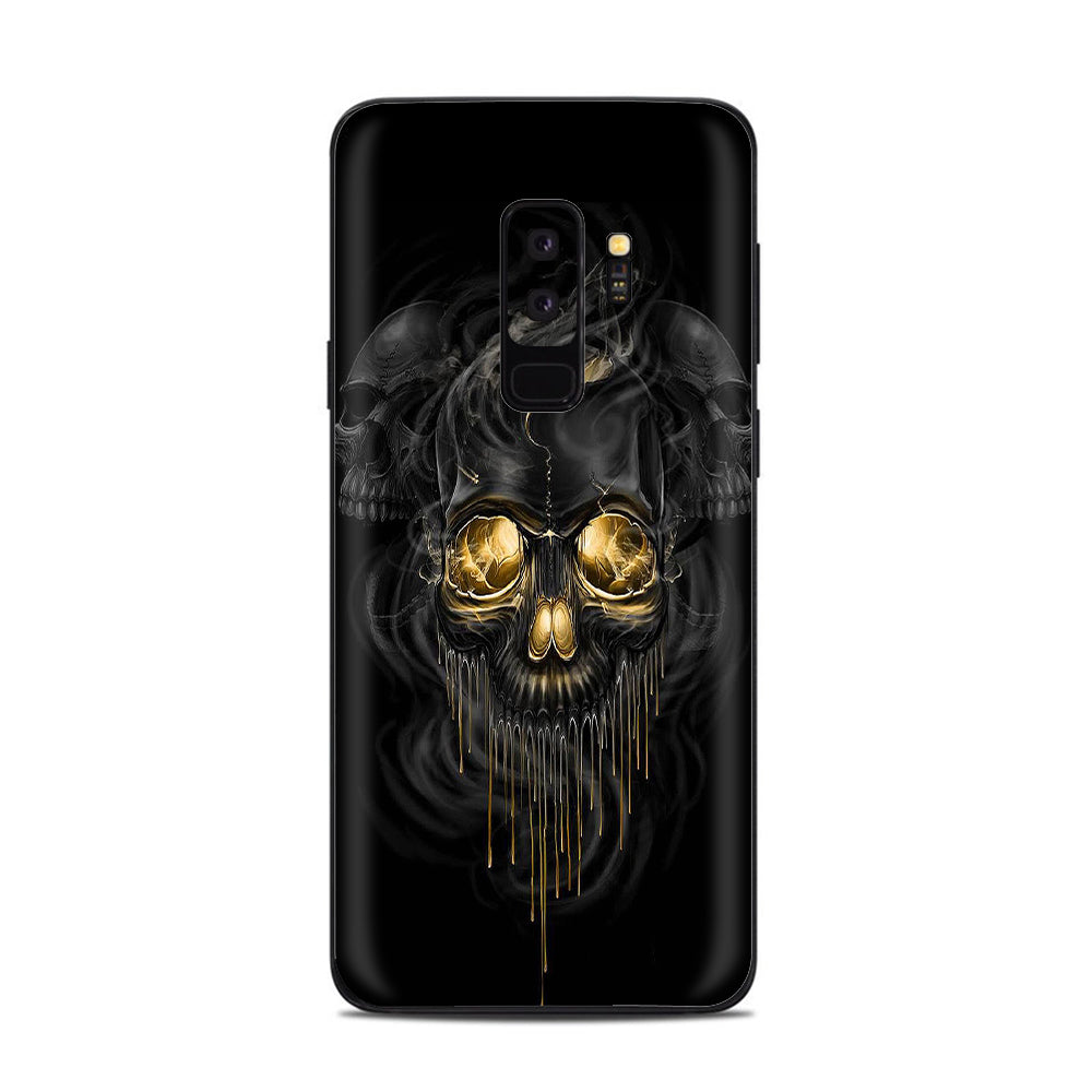  Golden Skull, Glowing Skeleton Samsung Galaxy S9 Plus Skin