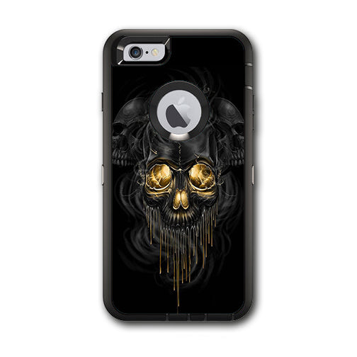  Golden Skull, Glowing Skeleton Otterbox Defender iPhone 6 PLUS Skin