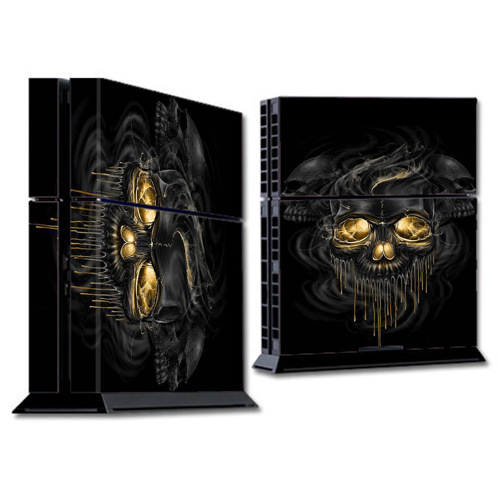  Golden Skull, Glowing Skeleton Sony Playstation PS4 Skin