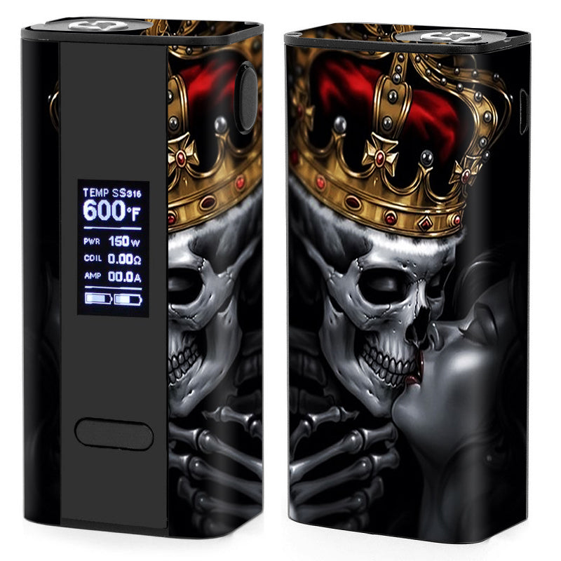 Skin Decal for Joyetech Cuboid 150w TC Vape Mod / Skull King Love, tattoo art itsaskin.com Skin Decal for Joyetech Cuboid 150w TC Vape Mod / Skull King Love, tattoo art itsaskin.com