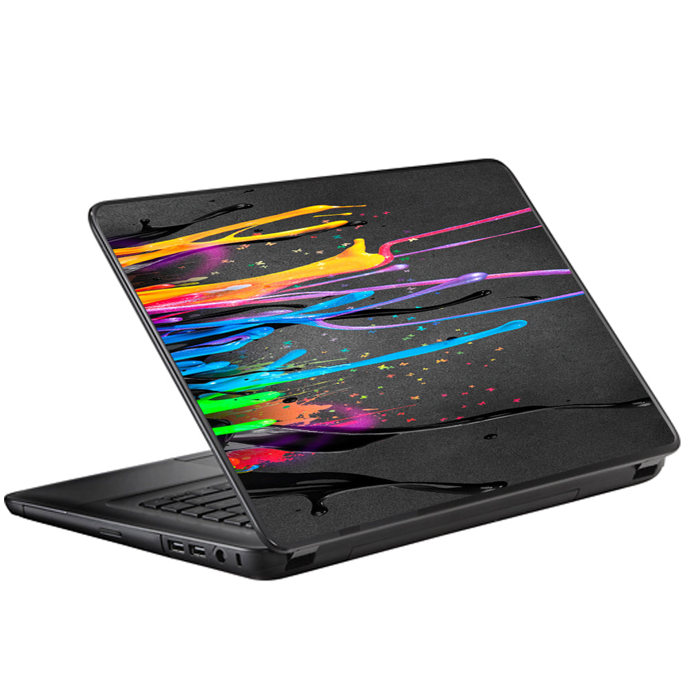  Neon Paint Splatter Universal 13 to 16 inch wide laptop Skin