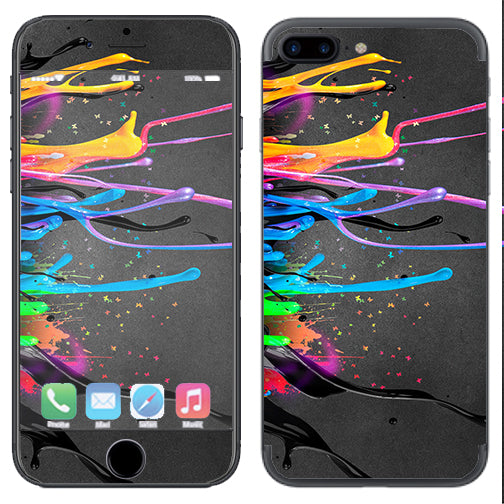  Neon Paint Splatter Apple  iPhone 7+ Plus / iPhone 8+ Plus Skin