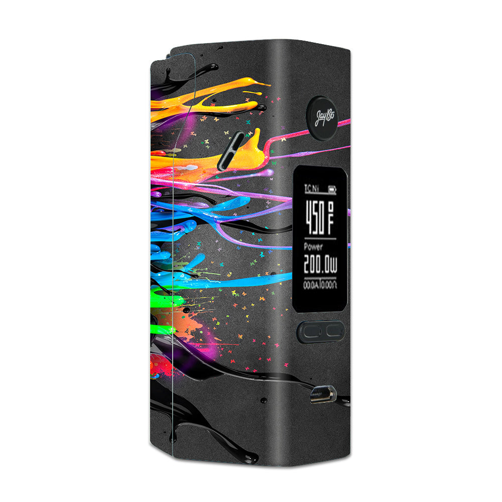  Neon Paint Splatter Wismec Reuleaux RX 2/3 combo kit Skin
