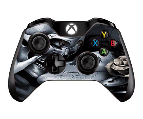  Skeleton Kissing, Day Of The Dead Microsoft Xbox One Controller Skin