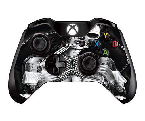  Skull Girl Gangster, Day Of The Dead Microsoft Xbox One Controller Skin