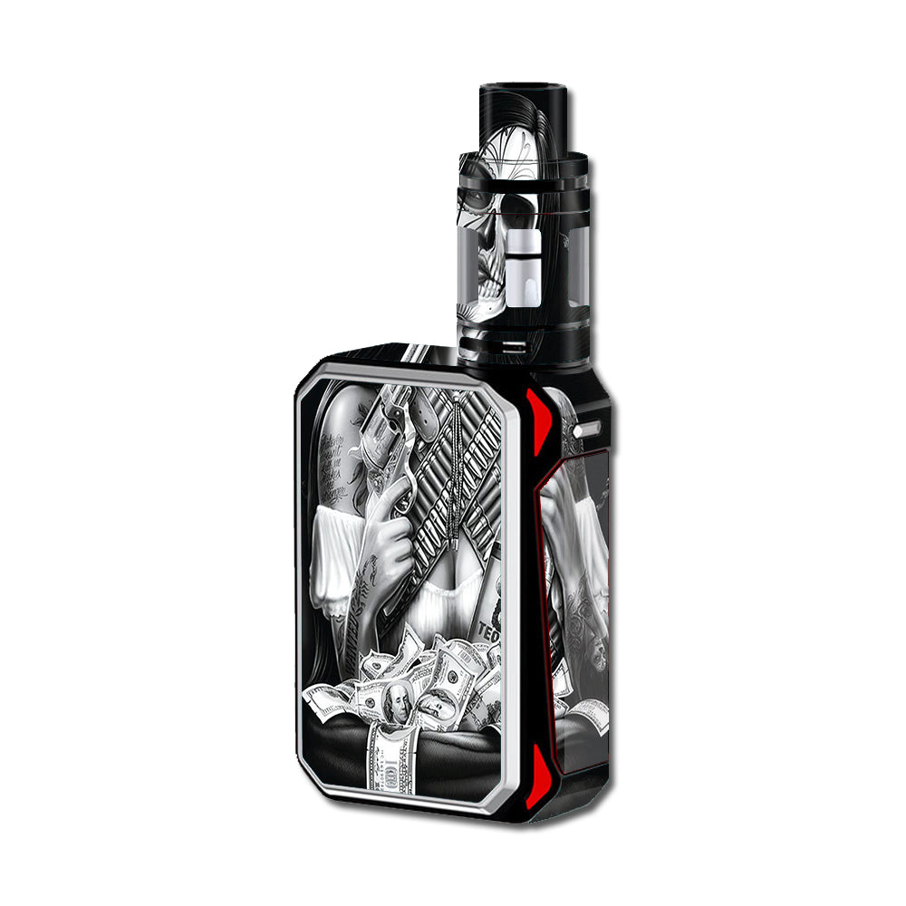  Skull Girl Gangster, Day Of The Dead Smok G-Priv 220W Skin