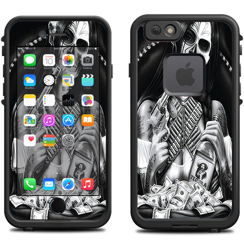  Skull Girl Gangster, Day Of The Dead Lifeproof Fre iPhone 6 Skin