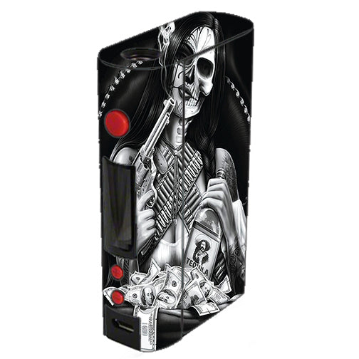  Skull Girl Gangster, Day Of The Dead Kangertech Kbox 200w Skin