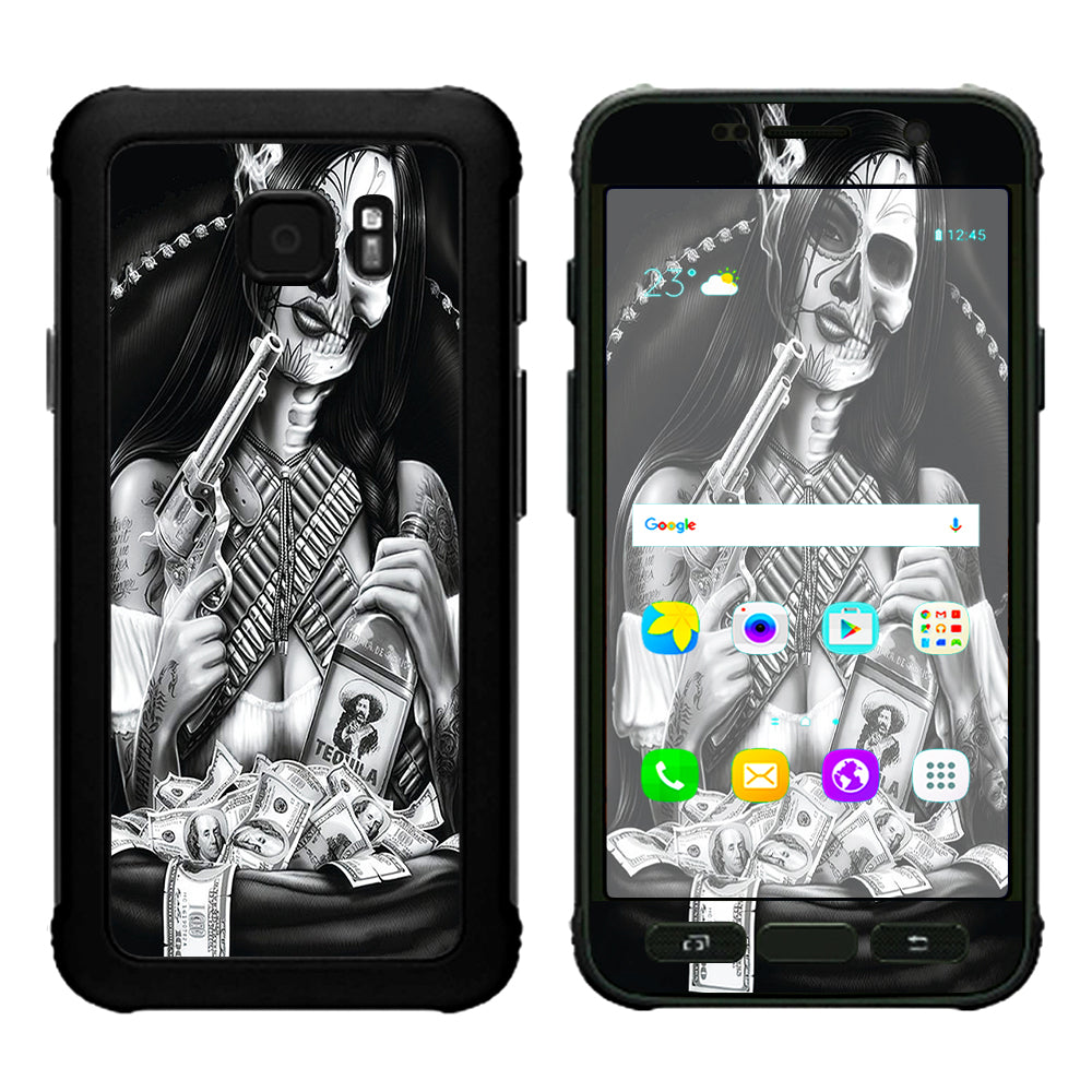  Skull Girl Gangster, Day Of The Dead Samsung Galaxy S7 Active Skin