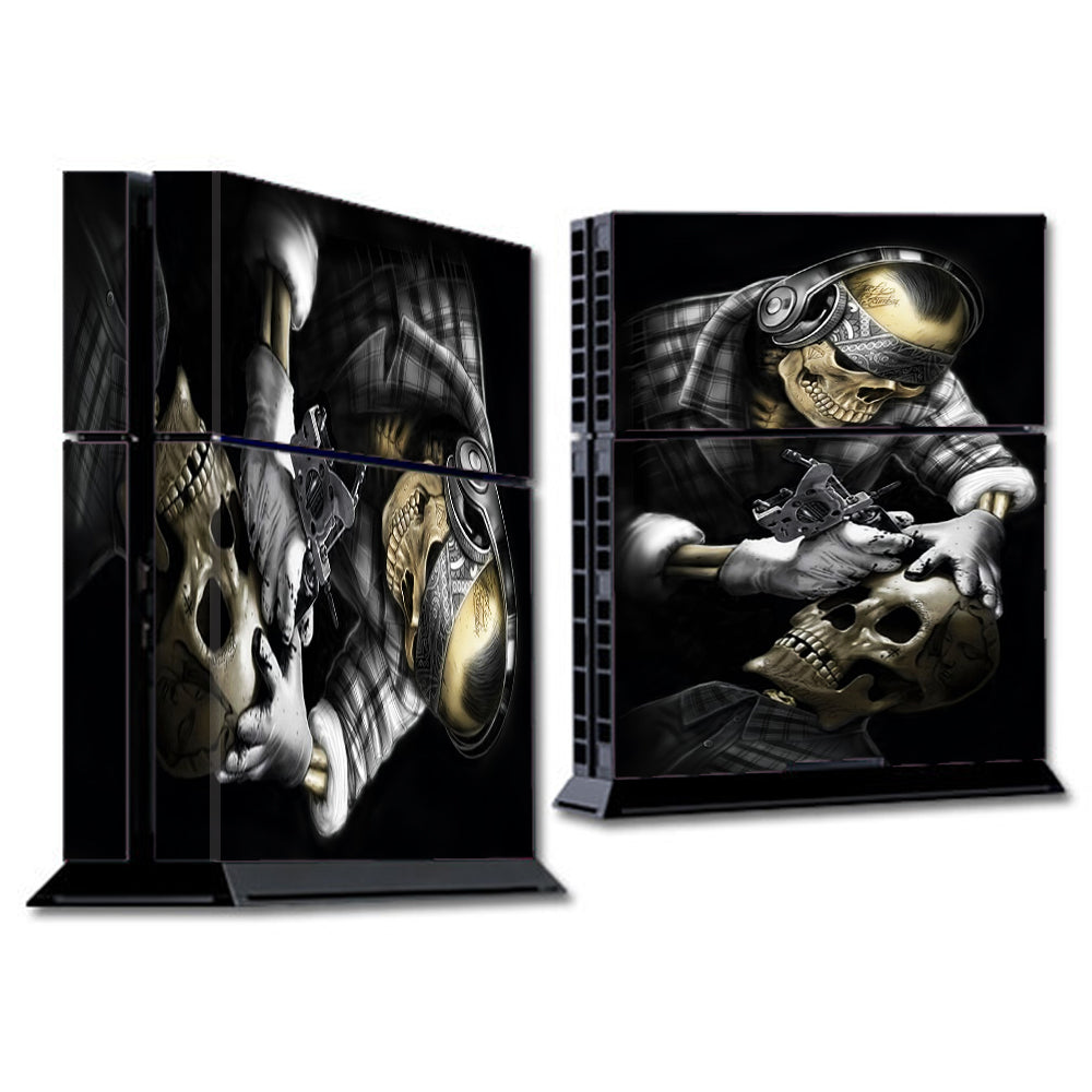  Skeleton Tattooer, Skull Tattooed Sony Playstation PS4 Skin