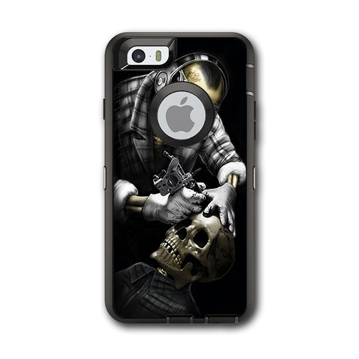  Skeleton Tattooer, Skull Tattooed Otterbox Defender iPhone 6 Skin