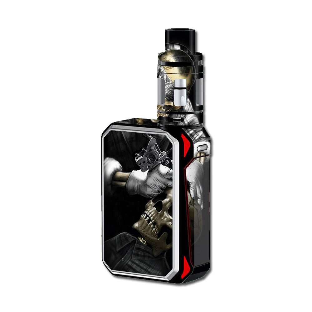  Skeleton Tattooer, Skull Tattooed Smok G-Priv 220W Skin