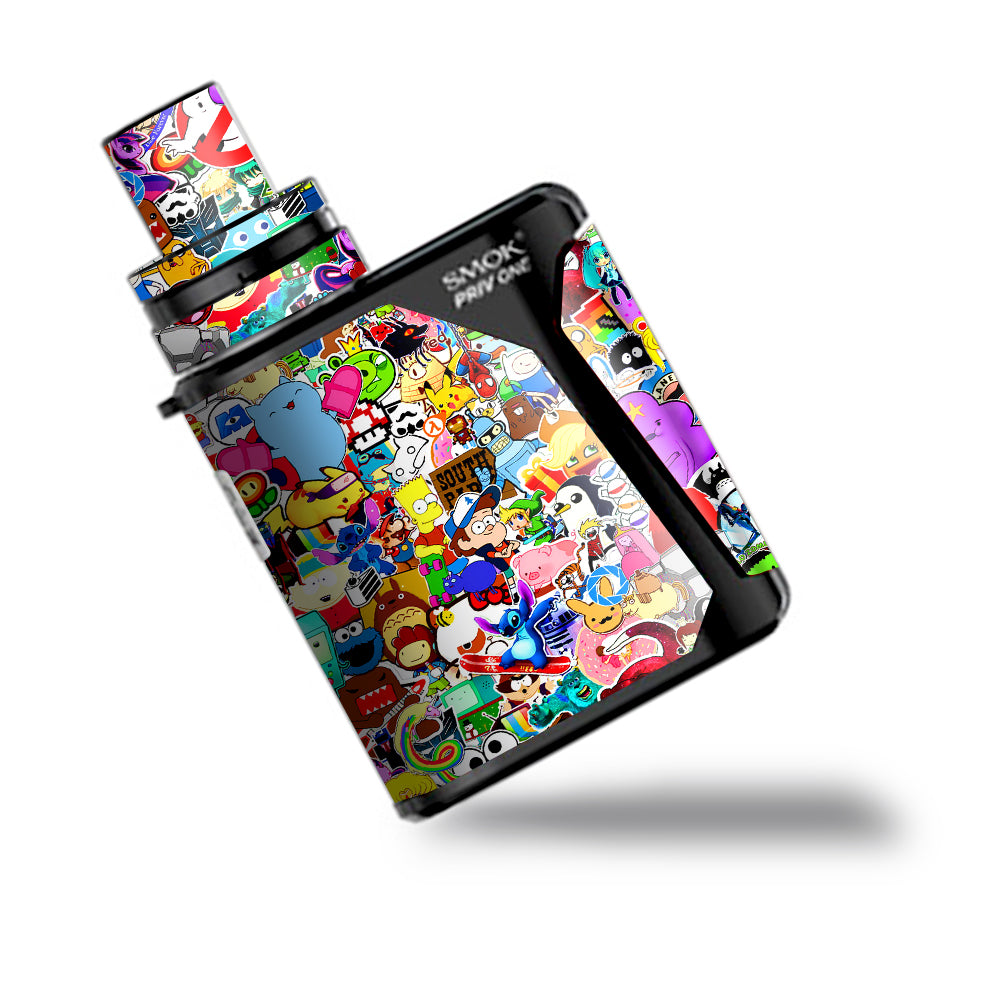  Sticker Collage,Sticker Pack Smok Priv One Skin