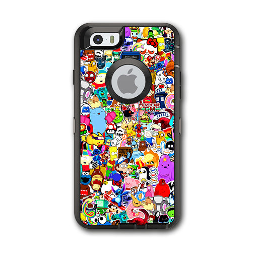  Sticker Collage,Sticker Pack Otterbox Defender iPhone 6 Skin