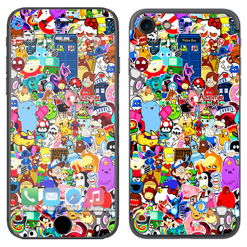  Sticker Collage,Sticker Pack Apple iPhone 7 or iPhone 8 Skin
