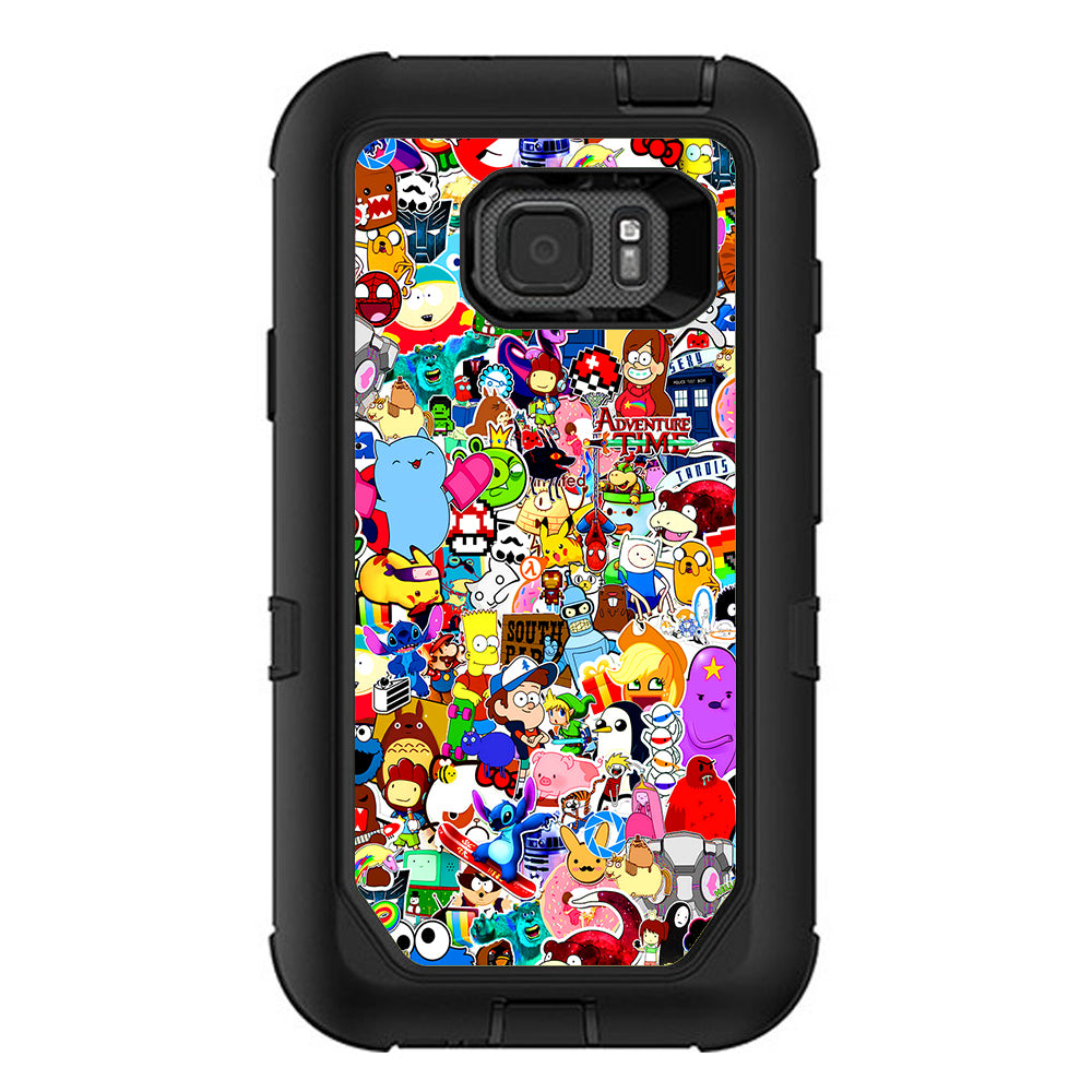  Sticker Collage,Sticker Pack Otterbox Defender Samsung Galaxy S7 Active Skin