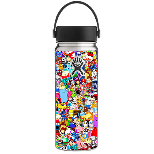 Skin Decal for Hydro Flask 18 oz Wide Mouth / Sticker collage
