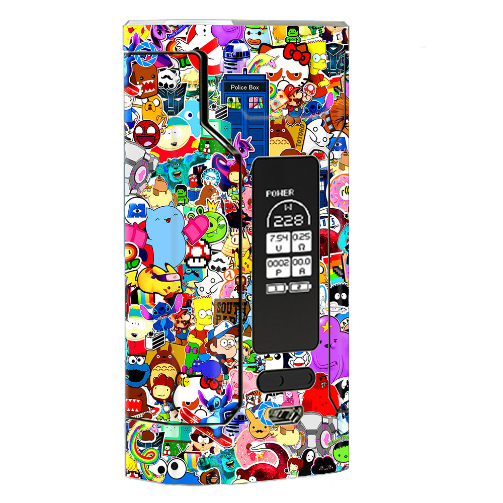  Sticker Collage,Sticker Pack Wismec Predator 228 Skin