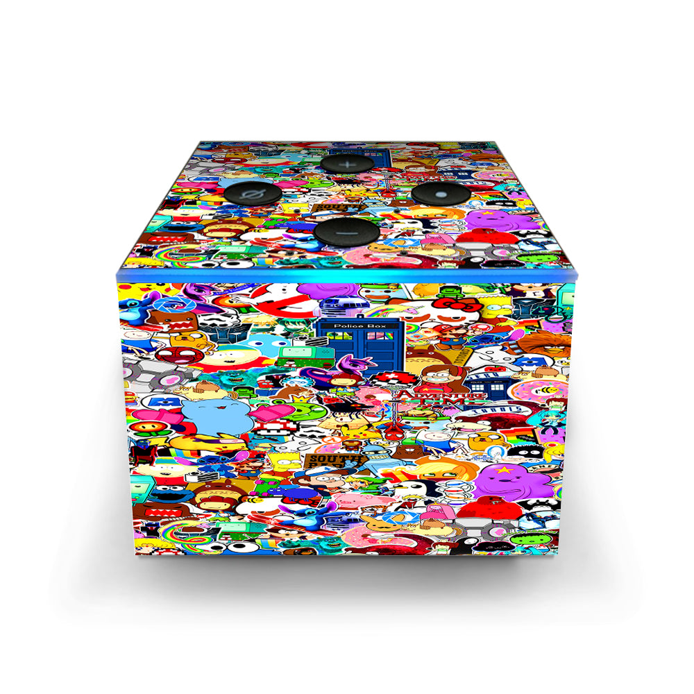  Sticker Collage,Sticker Pack Amazon Fire TV Cube Skin