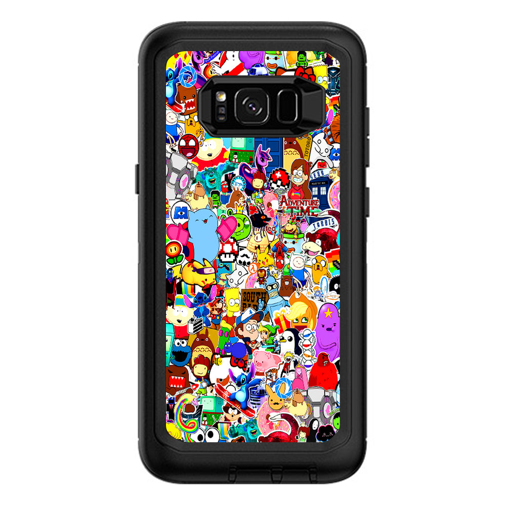  Sticker Collage,Sticker Pack Otterbox Defender Samsung Galaxy S8 Plus Skin