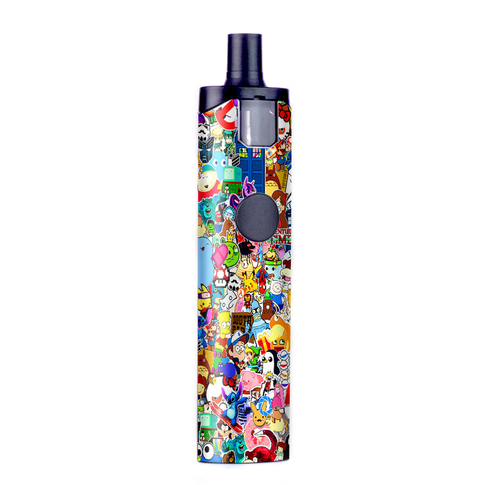  Sticker Collage,Sticker Pack Wismec Motiv Pod Skin