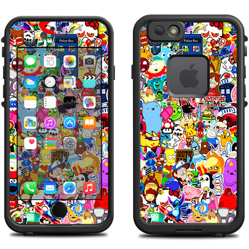  Sticker Collage,Sticker Pack Lifeproof Fre iPhone 6 Skin